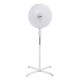 VENTILADOR PIE BLANCO 50W Ø ASPAS 40 CM ALTURA REGULABLE 110-130 CM EDM