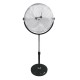 VENTILADOR DE PIE INDUSTRIAL CON BASE CIRCULAR CROMADO/NEGRO 120W Ø ASPAS 50 CM ALTURA REGULABLE 118-148 CM EDM