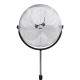 VENTILADOR DE PIE INDUSTRIAL CON BASE CIRCULAR CROMADO/NEGRO 120W Ø ASPAS 50 CM ALTURA REGULABLE 118-148 CM EDM