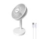 VENTILADOR DE SOBREMESA RECARGABLE BLANCO 5W Ø ASPAS 17 CM EDM
