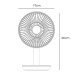 VENTILADOR DE SOBREMESA RECARGABLE BLANCO 5W Ø ASPAS 17 CM EDM