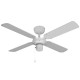 VENTILADOR DE TECHO MODELO BALTICO BLANCO 50W Ø ASPAS 102 CM EDM