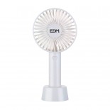 VENTILADOR DE MANO, RECARGABLE. 4,5 W ASPAS 10,6 x 6,5 x 22 cm