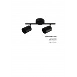 APLIQUE 2 LUCES LAMPARA GU-10